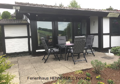 Sauerland - Ferienhaus HENNESEE :  Terrasse