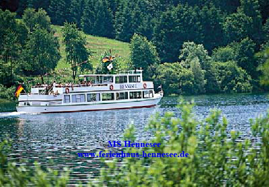 SAUERLAND FEWO *** FERIENHAUS HENNESEE *** FERIENPARK HENNESEE *** UNTERKUNFT GASTGEBER AM HENNESEE :  MS Hennesee